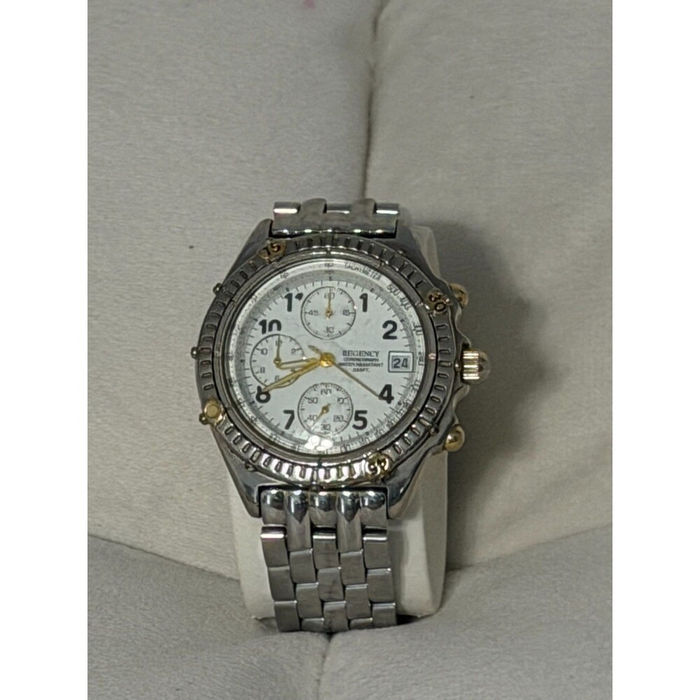 Regency Stainless Steel Water Resistant Chronograph #8221